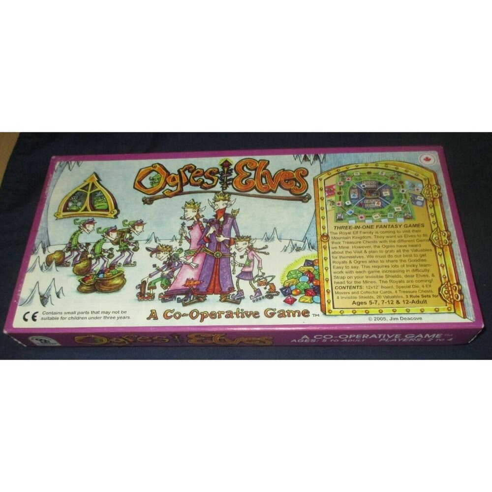 Ogres and Elves Fantasy A 3-in-1 Co-operative Board Game (Family Pastimes, 2006)